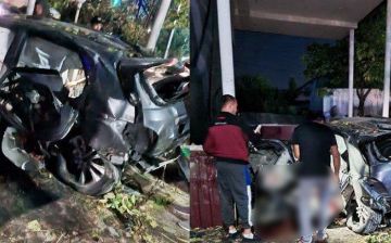 В Андижанской области три студента насмерть разбились в автокатастрофе