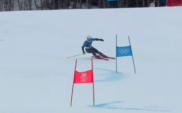 Узбекистан на зимней Олимпиаде-2026: Медет Назаров завершил первый заезд в гигантском слаломе