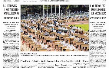 Вступительные испытания в вузы Узбекистана под открытым небом попали на обложку газеты The New York Times