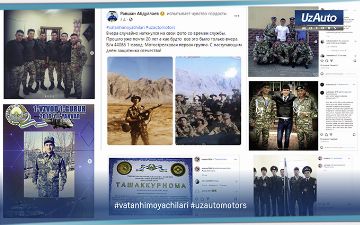 Сотрудник «UzAuto» запустил челлендж, посвящённый Дню защитника Отечества