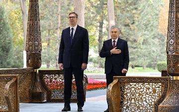 Шавкат Мирзиёев официально встретил президента Сербии