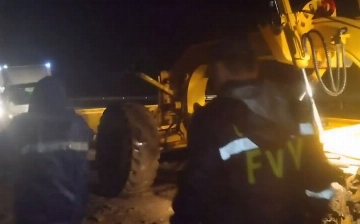 Перевал Камчик частично перекрыли из-за оползня