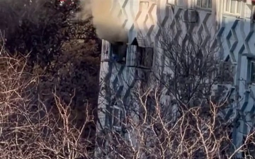 В Ташкенте произошел пожар в многоэтажном доме