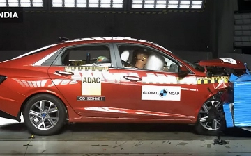 Hyundai Verna получил наивысший балл по итогам краш-теста