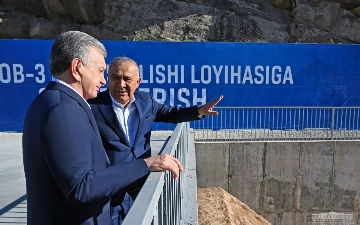 Шавкат Мирзиёев дал старт строительству малой ГЭС «Зарчоб-3» в Сурхандарье