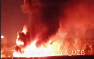 В одном из столичных цехов произошел крупный пожар