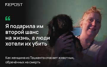 «Я подарила им второй шанс на жизнь, а люди хотели их убить». Как женщина из Ташкента спасает животных, обреченных на смерть