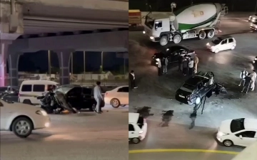 В Ташкенте Gentra упала с моста после столкновения с Monza, есть пострадавшие