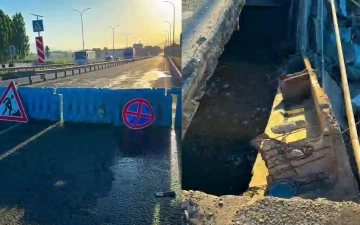 Под Ташкентом обрушился пролет моста 