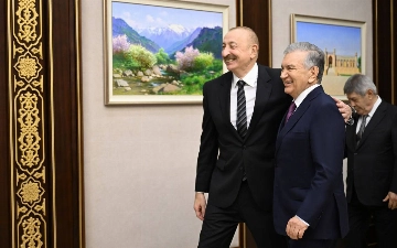 Шавкат Мирзиёев и Ильхам Алиев открыли новое здание посольства Узбекистана в Азербайджане