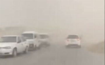На Андижан обрушилась песчаная буря