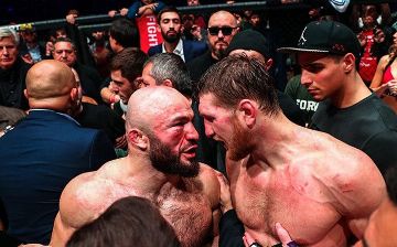 Реакция Нурмагомедова на нокаут в бое Минеева и Исмаилова попала на видео