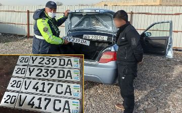 На Чиланзаре наказали водителя, который ездил на номерах другой машины
