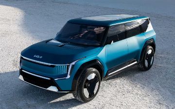 Фотошпионы впервые сфотографировали футуристический электромобиль Kia EV9