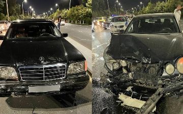 В Ташкенте очередная авария. Главные герои - три иномарки - фото