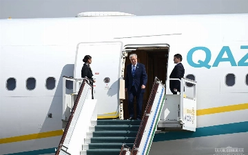 Президент Казахстана прибыл в Ургенч