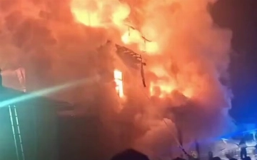 В Андижане произошел крупный пожар в жилом доме